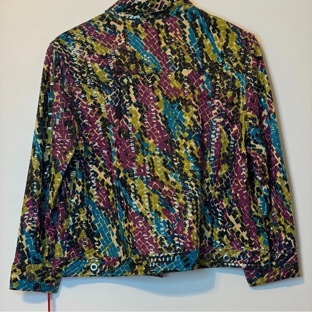 Ruby Rd. Multicolor Patterned Blazer NWT - Picture 6 of 8